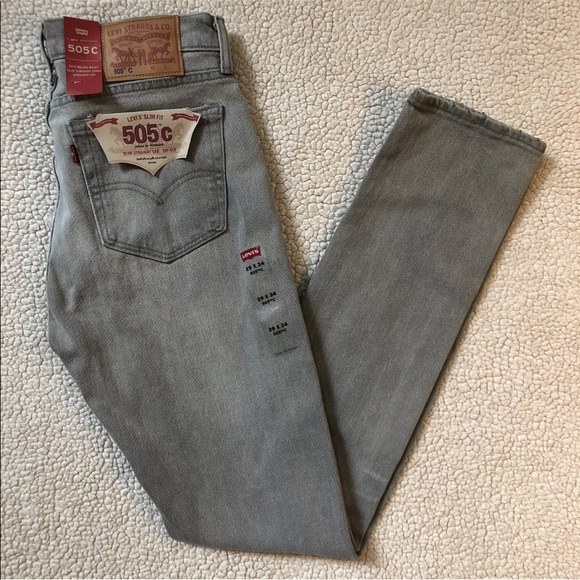 LEVI’S Women’s 505c Premium Jeans, Gray - Picture 2 of 7